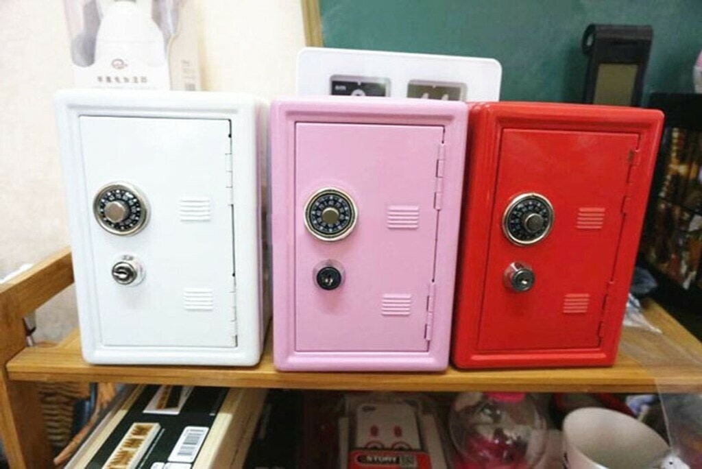 Mini Metal Safes Piggy Bank Safe Money Box For Children Digital